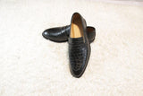 Hand Made Black Croc Leather Men's shoes