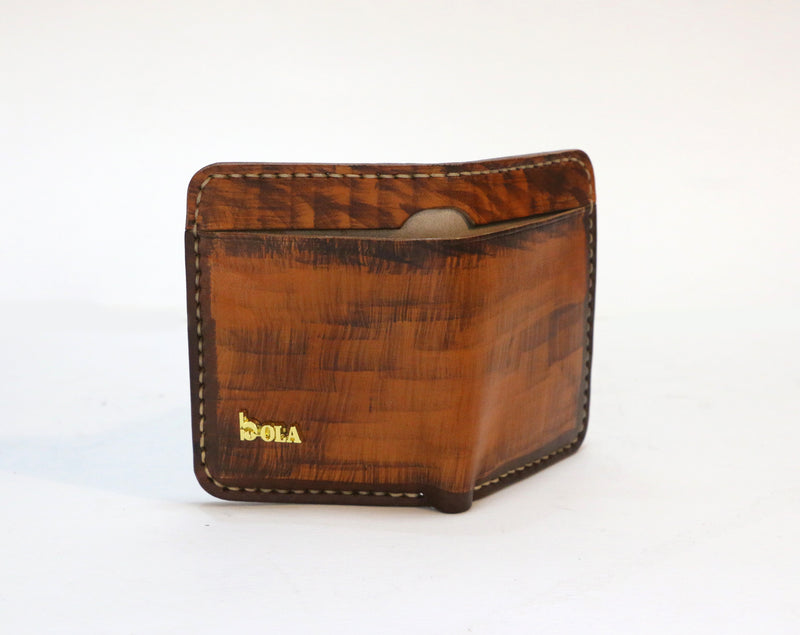 Handmade HZ Chestnut Cardholder Wallet