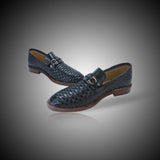 Handmade HZ Woven Loafers Coal