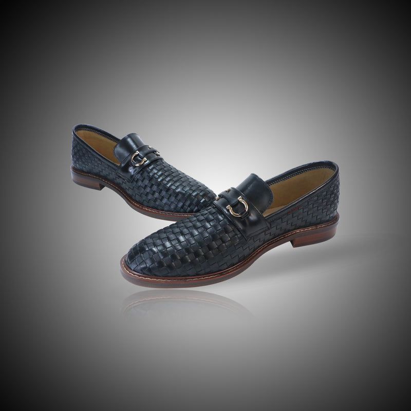 Handmade HZ Woven Loafers Coal