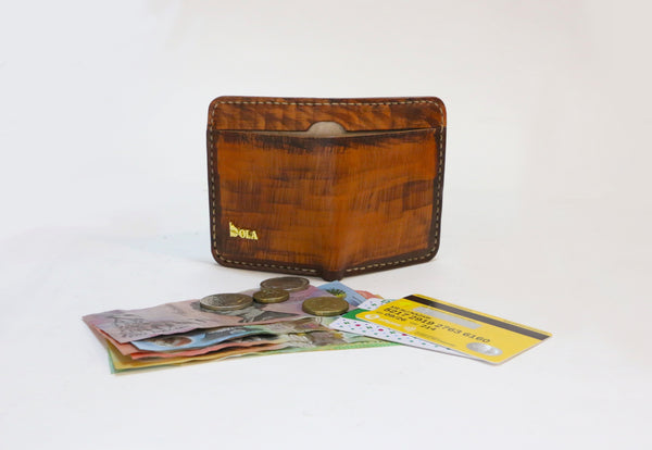 Handmade HZ Chestnut Cardholder Wallet