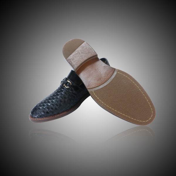 Handmade HZ Woven Loafers Coal