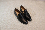 Hand Made Black Croc Leather Men's shoes