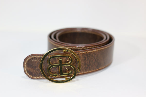 Handmade Chestnut Crazy Horse Leather Belt