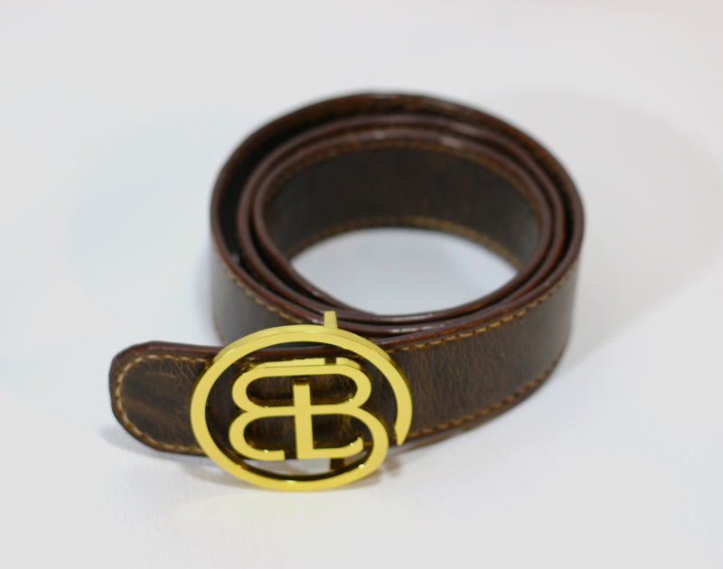 Handmade Chestnut Crazy Horse Leather Belt