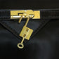 Handmade HZ Bola Black Shiny Ladies Bag