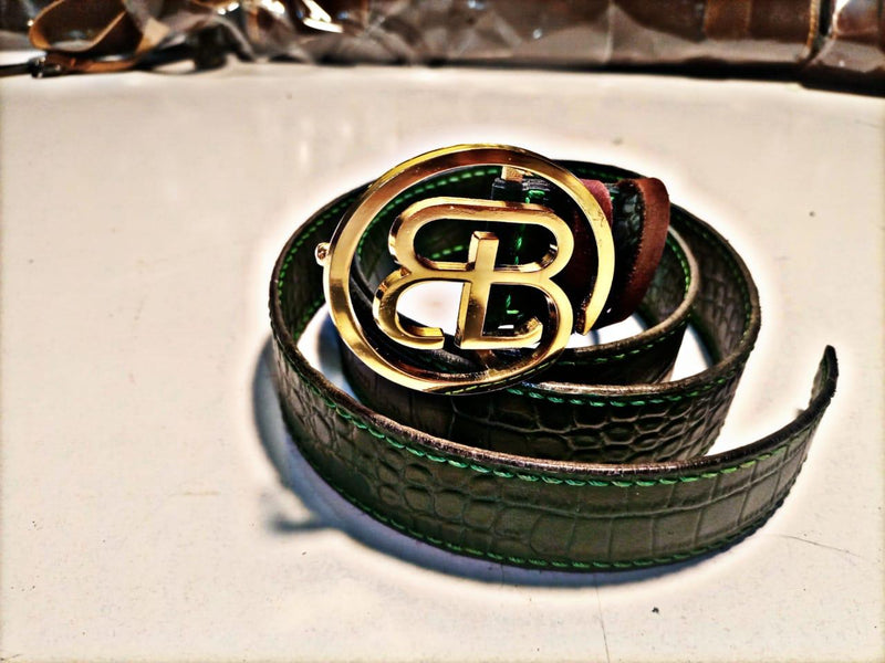 Green Croc Belt