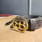Grey Croc Belt