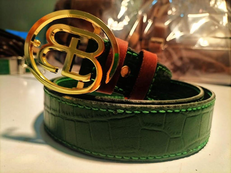 Green Croc Belt