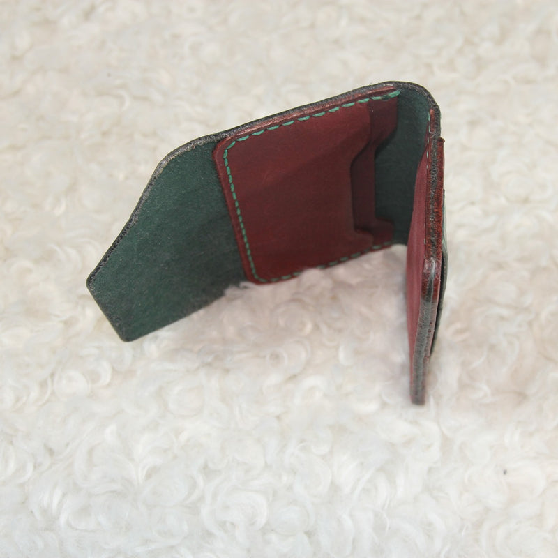 Lomya Hand Made Green Croc Card Holder