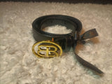 Hand Crafted Black Shiny Belt