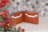 Brown shiny Hand made Men's Wallet