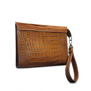 Hzr Alligator luxury Envelope clutch bag.